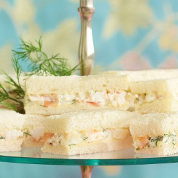 Prawn and dill sandwiches
