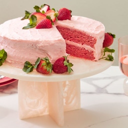 Prepare To Be Tickled Pink With This Sweet-As-Can-Be Strawberry Cake
