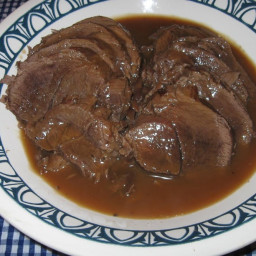 Pressure Cooked Venison Roast with Gravy