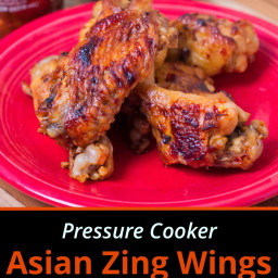 Pressure Cooker Asian Zing Chicken Wings (From Frozen)