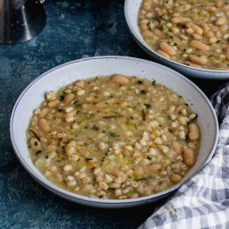 Pressure Cooker Bean & Pearl Barley Soup