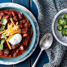 Pressure-Cooker Beef-and-Bean Chili Recipe
