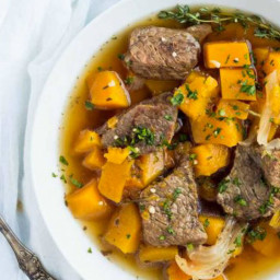Pressure Cooker Beef and Butternut Stew
