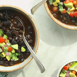 Pressure-Cooker Black Bean Soup