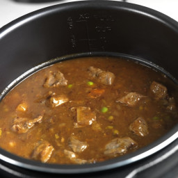 Chicken & Sausage Gumbo Blue Runner Pressure Cooker with rice