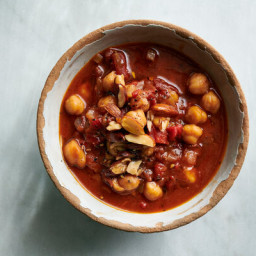 Pressure Cooker Chickpea, Red Pepper and Tomato Stew