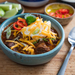 Pressure Cooker Chunky Beef and Bean Chili Recipe