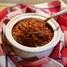 Pressure Cooker Holiday Baked Beans