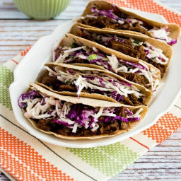 Pressure Cooker (or Slow Cooker) Low-Carb Flank Steak Tacos with Spicy Mexi