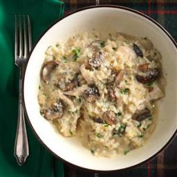 Pressure Cooker Risotto with Chicken and Mushrooms