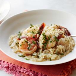 Pressure-Cooker Risotto with Shrimp and Herbs