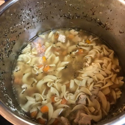 Pressure Cooker Scarborough Fair Soup (Chicken Noodle)