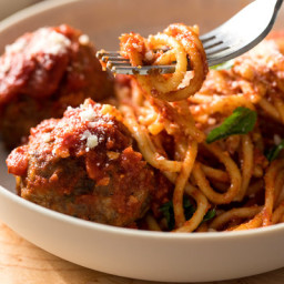 Pressure Cooker Spaghetti and Meatballs