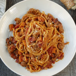Pressure Cooker Spaghetti Bolognese