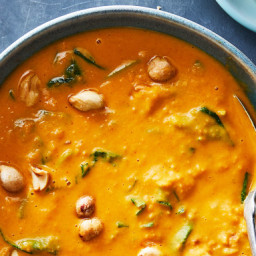 Pressure Cooker Sweet Potato-Coconut Curry Soup