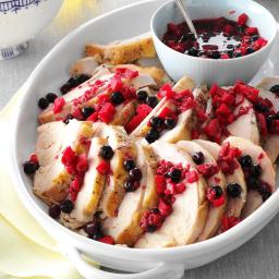 Pressure Cooker Turkey with Berry Compote