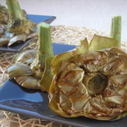 Pressure Cooker Steamed and Fried Artichoke Blooms - yum!