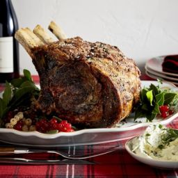 Prime Rib with Whipped Herb Butter