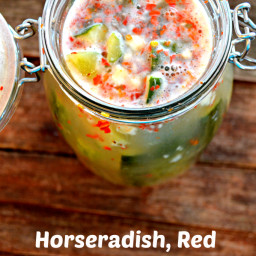 Probiotic Horseradish Pickles