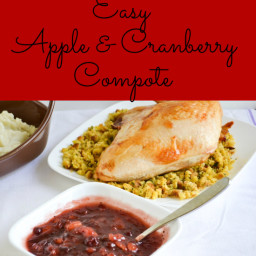 Progressive Dinner | Easy Apple Cranberry Compote and Crock-Pot Giveaway