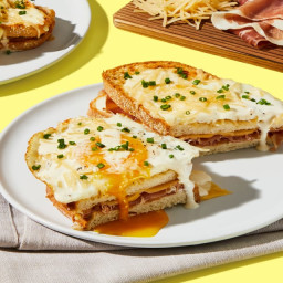 Prosciutto Croque Madame Sandwiches with Gouda & a Fried Egg | 2 servings
