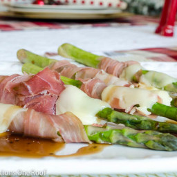Prosciutto Wrapped Asparagus + Mazzerella