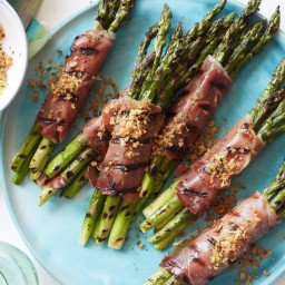 Prosciutto-Wrapped Asparagus with Lemony Bread Crumbs