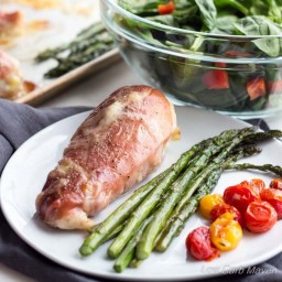 Prosciutto Wrapped Chicken - Sheet Pan Dinner