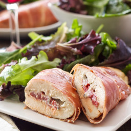 Prosciutto Wrapped Chicken Stuffed with Goat Cheese