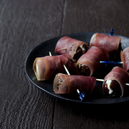 Prosciutto-Wrapped Dates with Goat Cheese