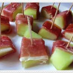 Proscuitto with Melon Ribbons