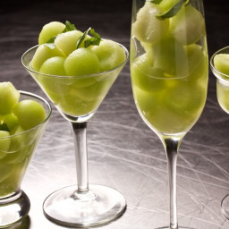 Prosecco-Spiked Melon With Basil