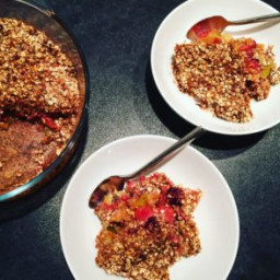 Protein Apple Berry Crumble