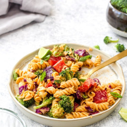 Protein Packed Creamy Chipotle Pasta Salad