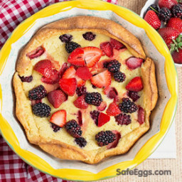 Puff Pancake with Fresh Berries and Strawberry Maple Sauce Recipe