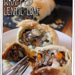 Puff Pastry Wrapped Lentil Loaf