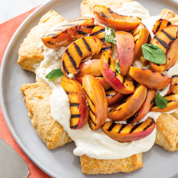 Pull Apart Scones with Grilled Nectarines