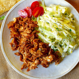 Pulled Chipotle Chicken with Cilantro Slaw