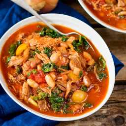 Pulled Pork and Bean Soup