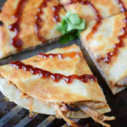 Pulled Pork and Caramelized Onion Quesadillas