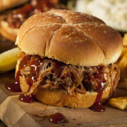 Pulled Pork Sandwich With Jack And Coke BBQ Sauce