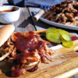 Pulled Pork with Cranberry BBQ Sauce