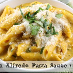 Pumpkin Alfredo Sauce with Rosemary and Sage