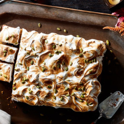 Pumpkin and Cookie-Butter Sheet Cake With Toasted Meringue
