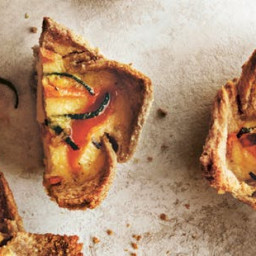 Pumpkin and sage bread cup quiches