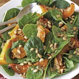 Pumpkin and spinach salad recipe for two
