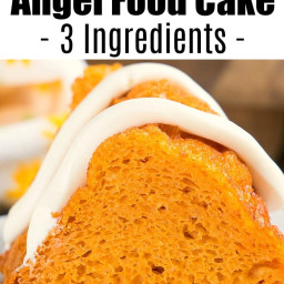 Pumpkin Angel Food Cake
