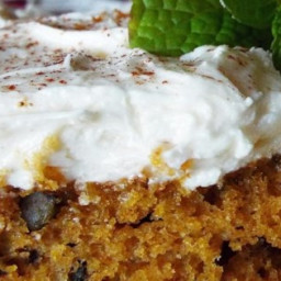Pumpkin Bars with Cream Cheese Frosting Recipe