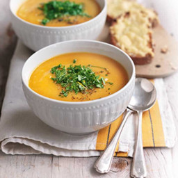 Pumpkin & bean soup with orange gremolata