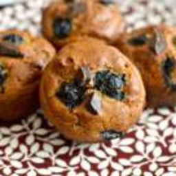 Pumpkin Blueberry Cashew Chocolate Chip Muffins